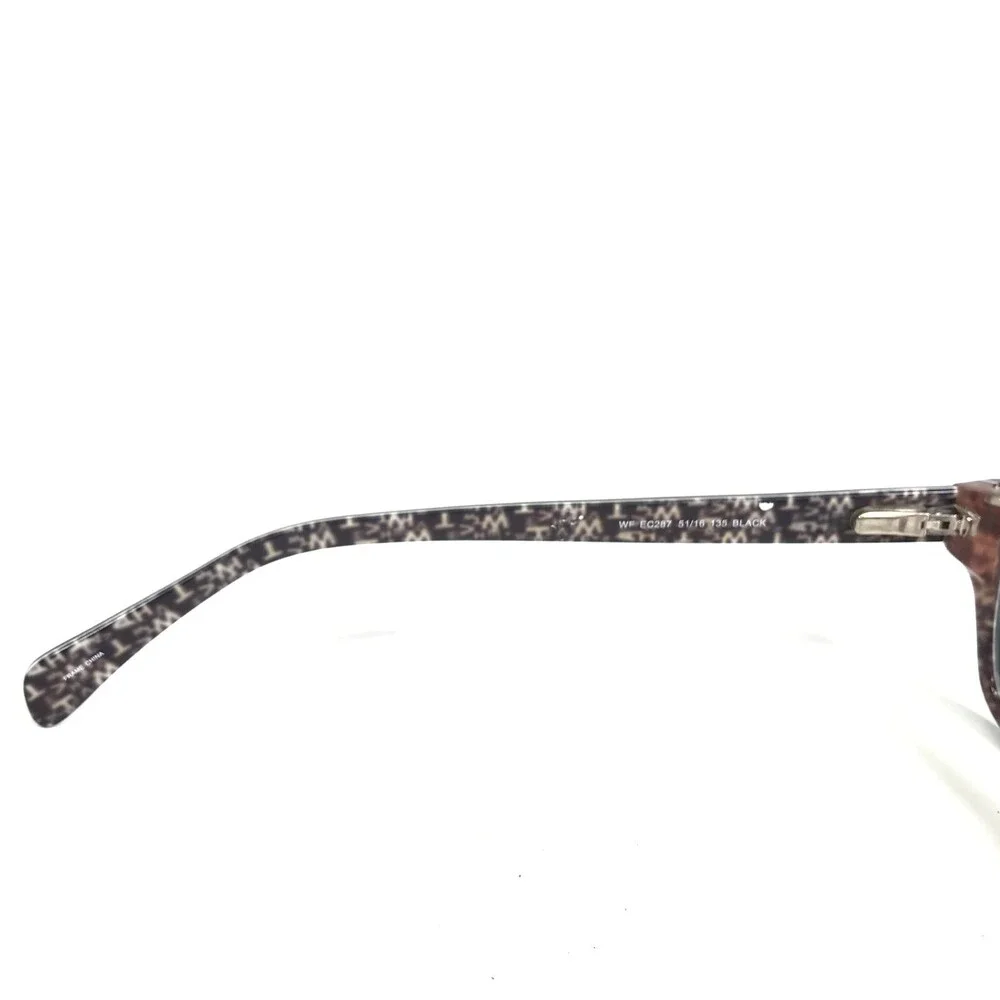 Easy Clip Eyeglasses Frames EC287 BLACK Purple Cat Eye Full Rim 51-16-135
